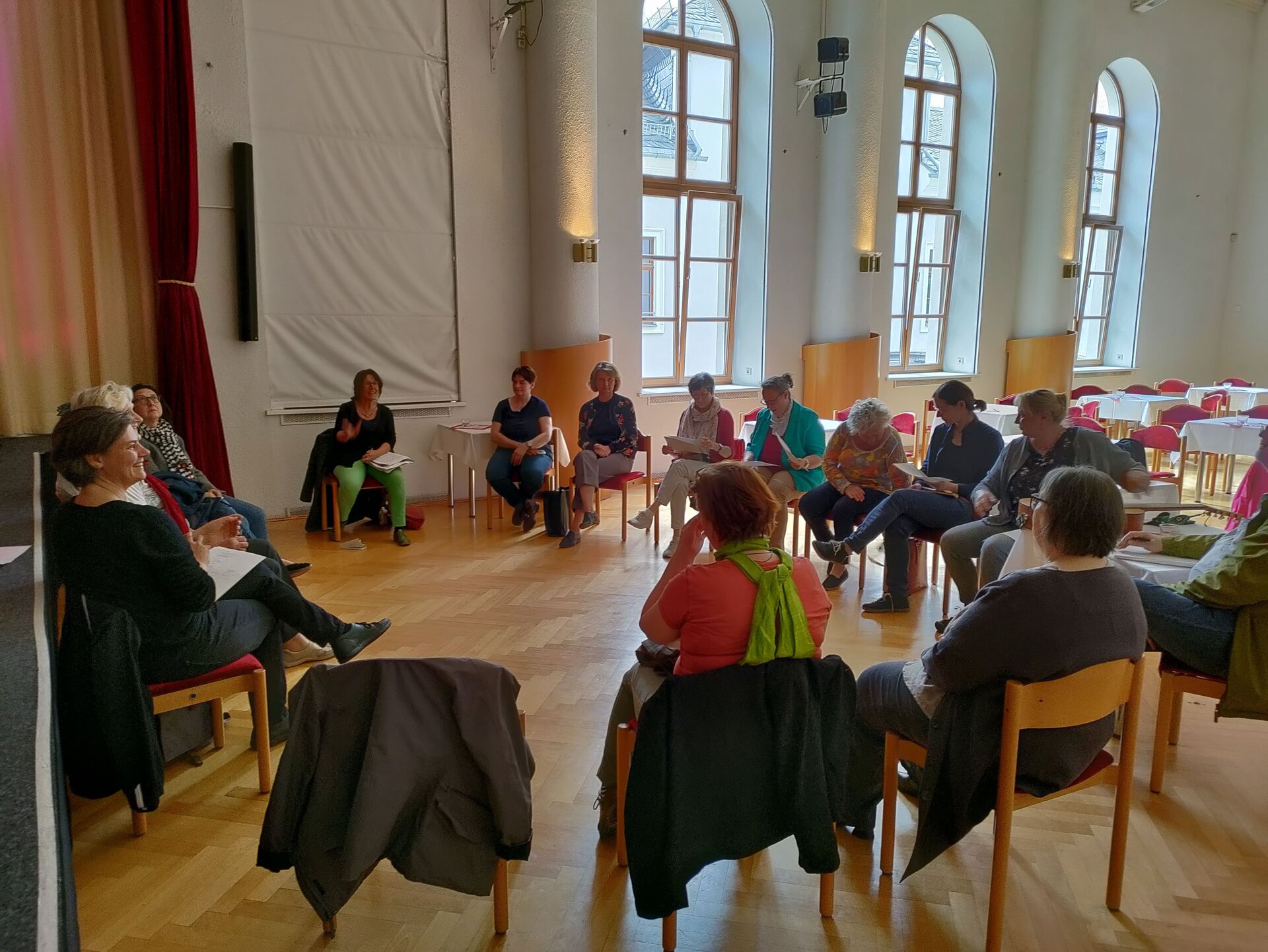 Abschlussrunde im Kulturzentrum Erzhammer